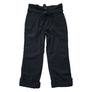 For The Republic NWT Black Pants Tie Solid Cuffed 10